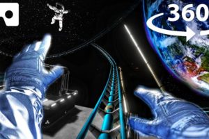 360° Epic Roller Coaster in SPACE! Virtual Reality