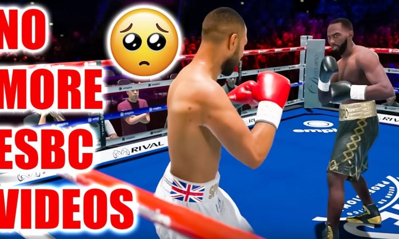 NO MORE Esports Boxing Club Videos on this Channel (Here's Why)- ESBC