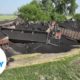 Drone camera captures dramatic Kansas coal train derailment aftermath | USA TODAY