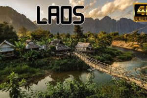 LAOS 4K DRONE CAMERA BEST MUSIC FLYING DRONE OVER LAOS ASIA BEST MUSIC