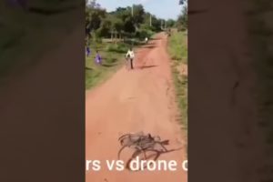 villagers verse drone camera