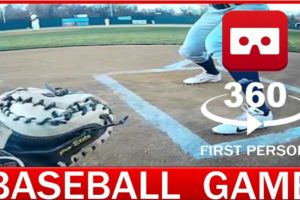 360° VR VIDEO - BASEBALL In First Person 360 Game - VIRTUAL REALITY 3D