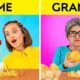 ME VS GRANNY || Kitchen TikTok Gadgets VS Hacks Challenge Viral & Useful Parenting Tricks by 123 GO!