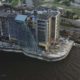 09-29-2022 Port Charlotte, FL - Hurricane Ian Brings Down Cranes *Drone*