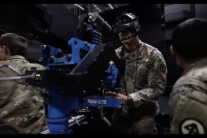 Army Soldiers Train with Virtual Reality Systems