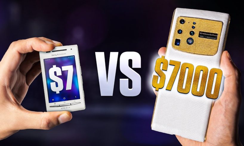 $7 Smartphone vs $7,000 Smartphone.