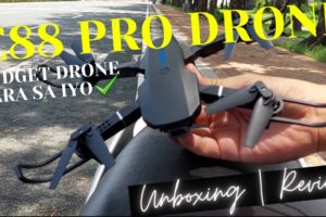 E88 PRO DRONE BUDGET DRONE PARA SA IYO Unboxing | Review ( Filipino/Tagalog )
