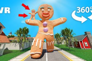 360° VR -  Gingerbread Man Funny Animation || Shrek