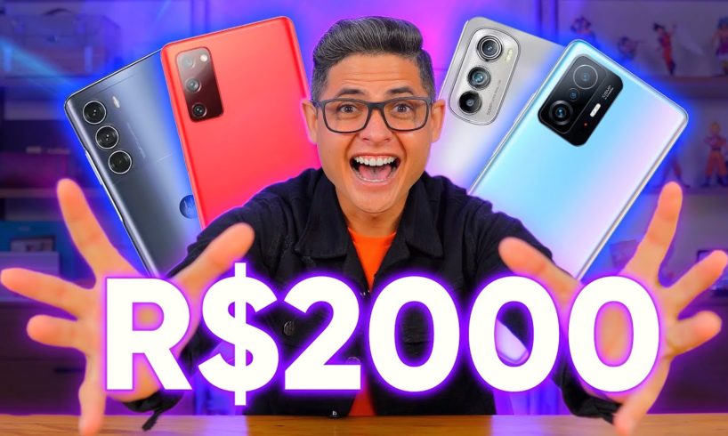 TOP 4 SMARTPHONES NA FAIXA DE R$2000 REAIS PARA COMPRAR NESSA BLACK FRIDAY 2022!