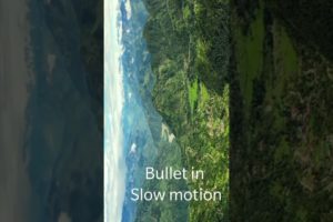 Bullet captured by drone camera