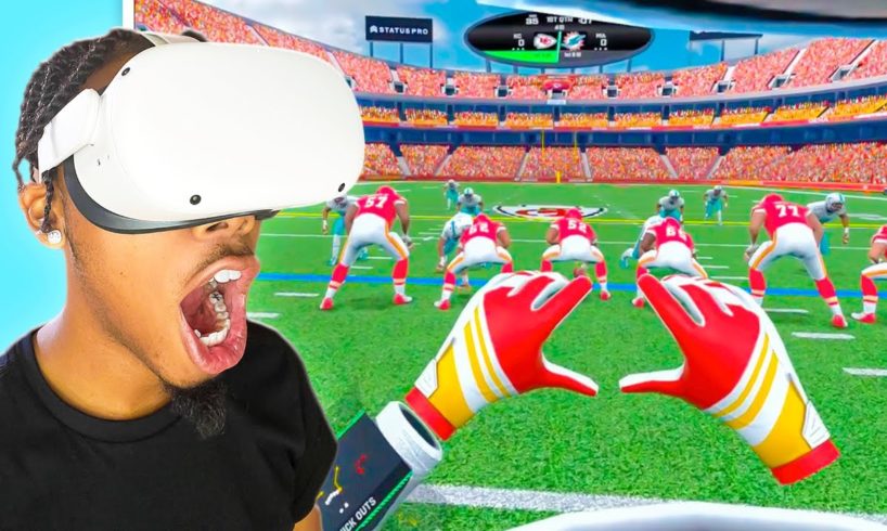 PLAYING THE NFL's VIRTUAL REALITY GAME!!! (CRAZY)