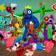 Rainbow Monster Friends All Phases VR 360° FNF Animation (Survivor in Rainbow Monster)