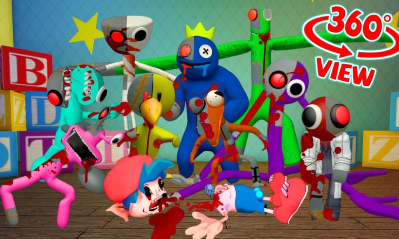 Rainbow Monster Friends All Phases VR 360° FNF Animation (Survivor in Rainbow Monster)