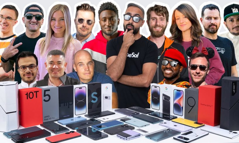 Which SMARTPHONES Do We Actually Use 2022? YOUTUBER Edition ft. MKBHD, Linus Tech Tips + More