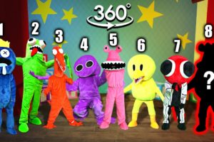 VR 360° New Rainbow Friends In Real Life ALL PHASES 🎶 Friday Night Funkin' (Roblox Rainbow Friends)