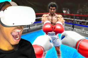 FIGHTING ROCKY BALBOA IN A VIRTUAL REALITY BOXING GAME!!! (CRAZY)