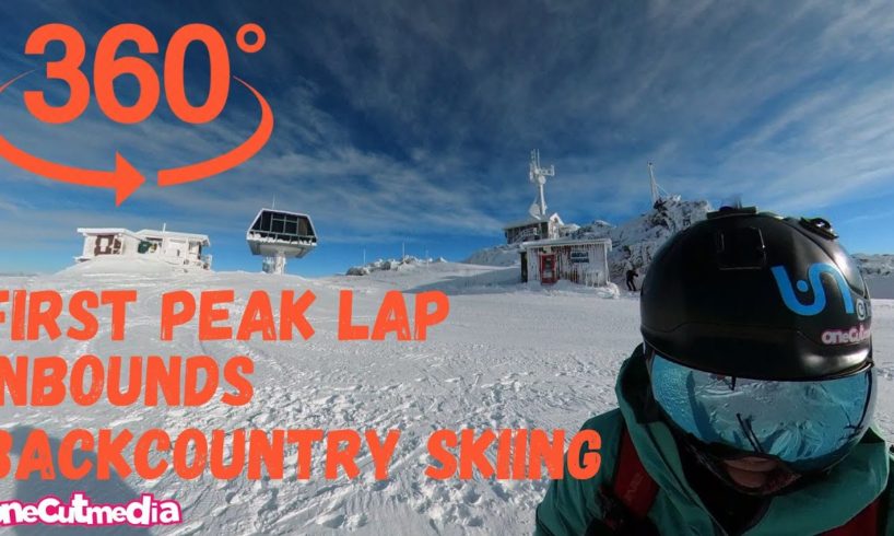 FIRST LAP ON THE WHISTLER PEAK - Virtual Reality on a Ski slope