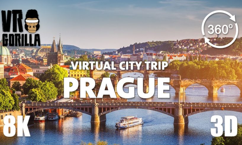Prague Guided Tour in 360 VR - Virtual City Trip - 8K Stereoscopic 360 Video