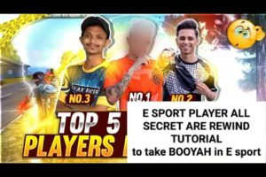 E sport player all secret revealed tutorial #freefireesports #nonstopgaming @FreeFireEsportsIndia