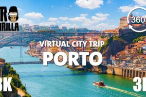 Porto Guided Tour in 360 VR - Virtual City Trip - 8K Stereoscopic 360 Video