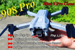 Z908 PRO MINI 3 FULL REVIEW | MURANG DRONE NA MAY 150 DEGREES ANGLE DUAL CAMERA  OPTICAL FLOW SENSOR