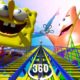 🔴VR 360° SpongeBob Square Pants Roller Coaster Video