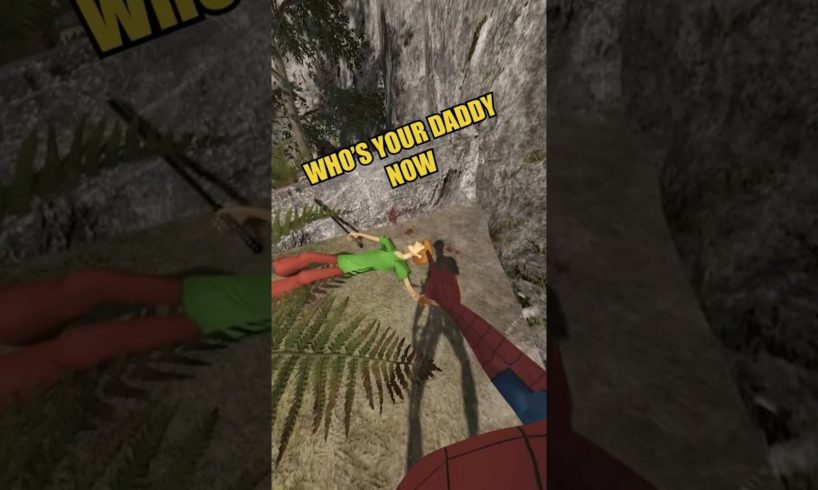 Ultra Instinct Shaggy VS VR SPIDER-MAN 🔥🔥 #vr #virtualreality #spiderman #gaming