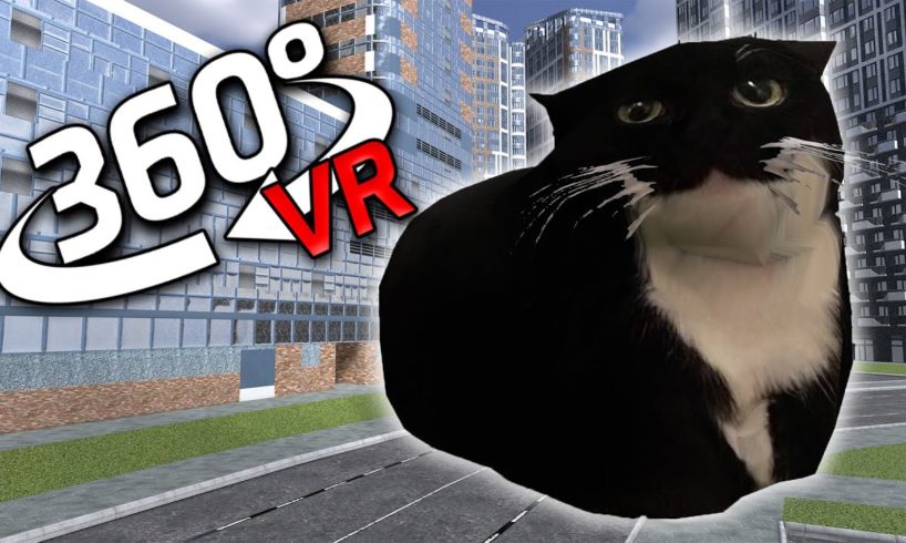 360° Maxwell The Cat CHASES YOU in METROPOL VR/4K