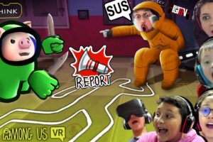 AMONG US in VR CHAT!   Virtual Reality is SUS!  (FGTeeV 1st Person Gameplay)