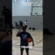 Indoor Drone Camera Footage No Look Shot Basketball #basketball #nolook #nba
