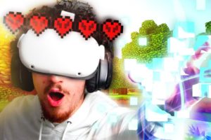 Minecraft Hardcore... but I am STUCK in Virtual Reality!