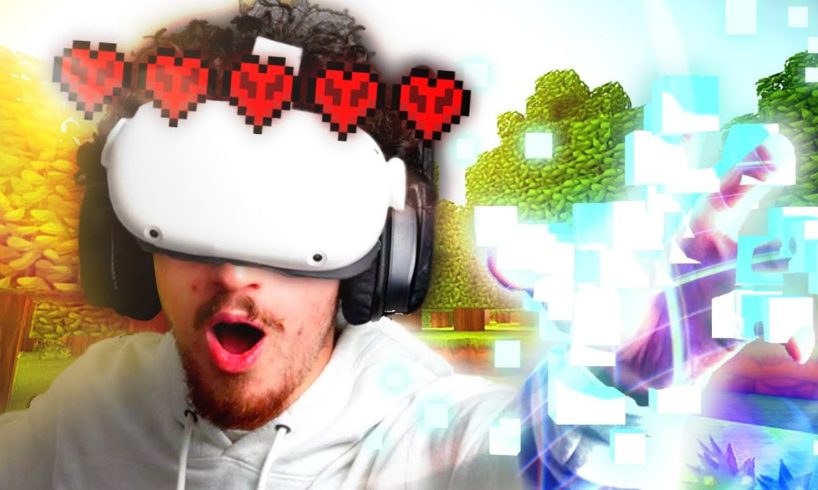 Minecraft Hardcore... but I am STUCK in Virtual Reality!