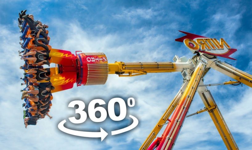 360 Video | Sky Loop Spinning Turbine Amusement Ride 4K 360°