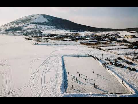 Rural Ice Hockey - Photo Shot By DRONE CAMERA