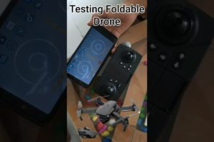 Testing #toy #drone with #camera #dronevideo Foldable drone with camera