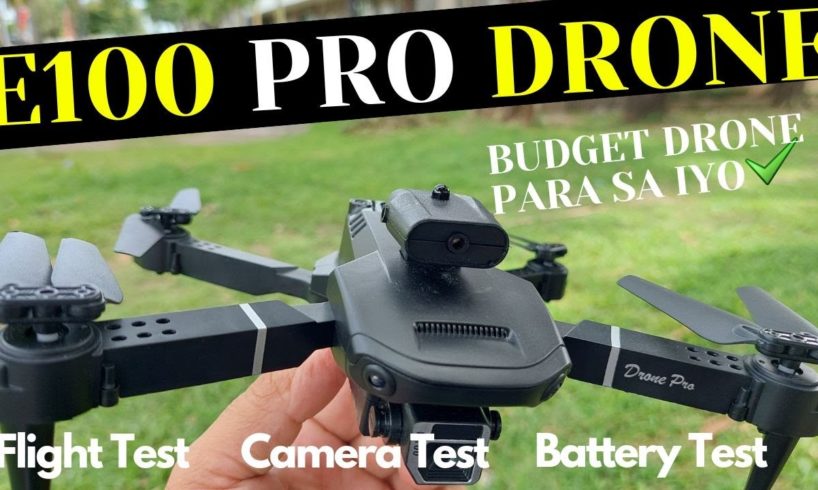 E100 PRO DRONE BUDGET DRONE PARA SA IYO Unboxing | Review ( Filipino/Tagalog )