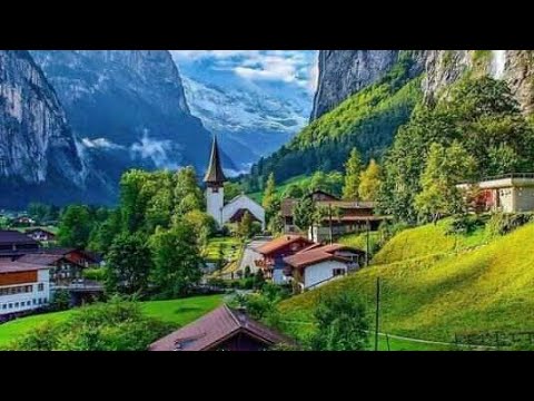 Switzerland|Short Movie From Drone Camera|With peaceful music and beautiful scenery of valley#viral