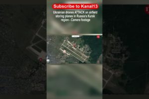 Ukrainian drones ATTACK an airfield storing planes in Russia’s Kursk region - Camera footage