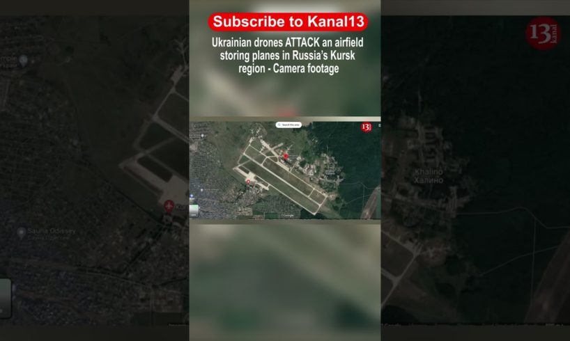 Ukrainian drones ATTACK an airfield storing planes in Russia’s Kursk region - Camera footage
