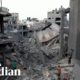 Drone footage shows destruction in Gaza after Israeli airstrikes