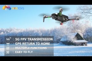 HYG Toys GPS 4K Drone with Camera for Adults, Brushless Motor, Circle Fly, Waypoint Fly, Altitude