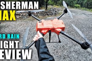 SwellPro Fisherman MAX Flight Test Review in HARD RAIN! - Waterproof?