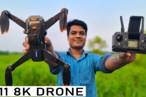 P11 8K Drone Camera Unboxing Flying And Video Test || Water Prices