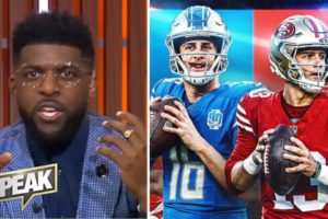 SPEAK | "Jared Goff is always one step above Brock Purdy" - Acho on how Lions beat 49ers to win NFC