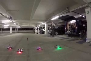 FPV RACING - 250 FPV Quadcopter racing in a carpark. BRING OUT THE DRONES!!