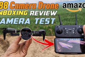 E88 Camera Drone Unboxing, Flying,Review & Camera Test