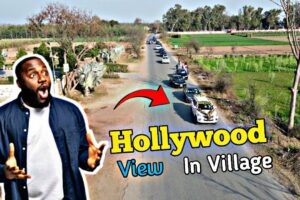Hollywood view in Village , Drone Camera recording