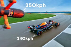 World's Fastest Camera Drone Vs F1 Car (ft. Max Verstappen)