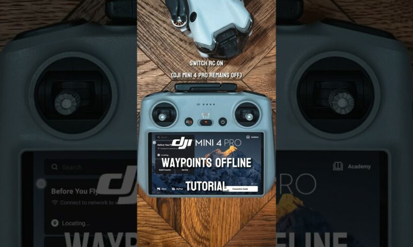 DJI Mini 4 Pro | Waypoints Offline quick tutorial #youtuber #shorts #drone