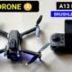 A13 & P12 pro Brushless motor Drone🔥 Best Foldable Drone with dual camera Wifi Connectivity